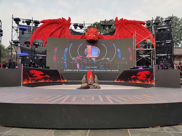 成都大型戶外舞臺泡沫雕塑王者榮耀道具