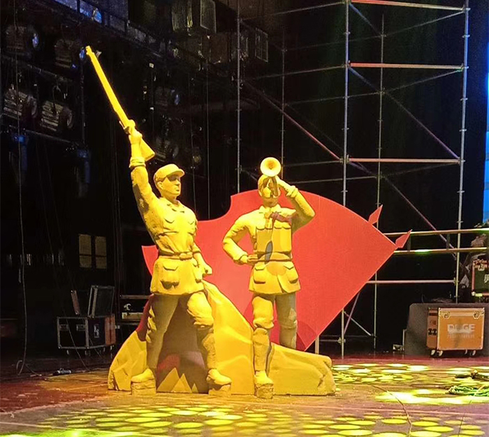 成都人物泡沫雕塑廣告廠家