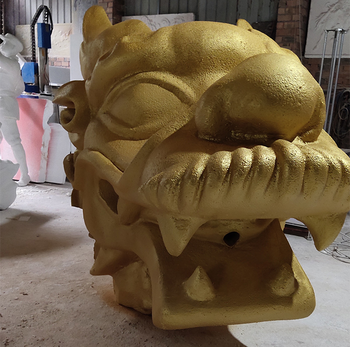 大型仿真龍頭泡沫雕塑制作