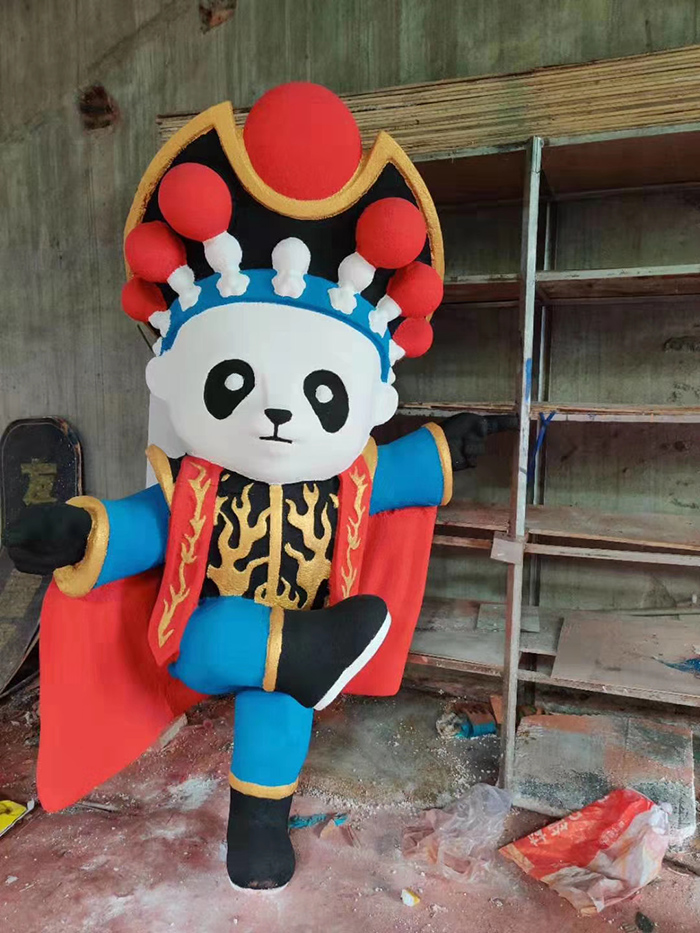 卡通變臉人物泡沫雕塑廣告