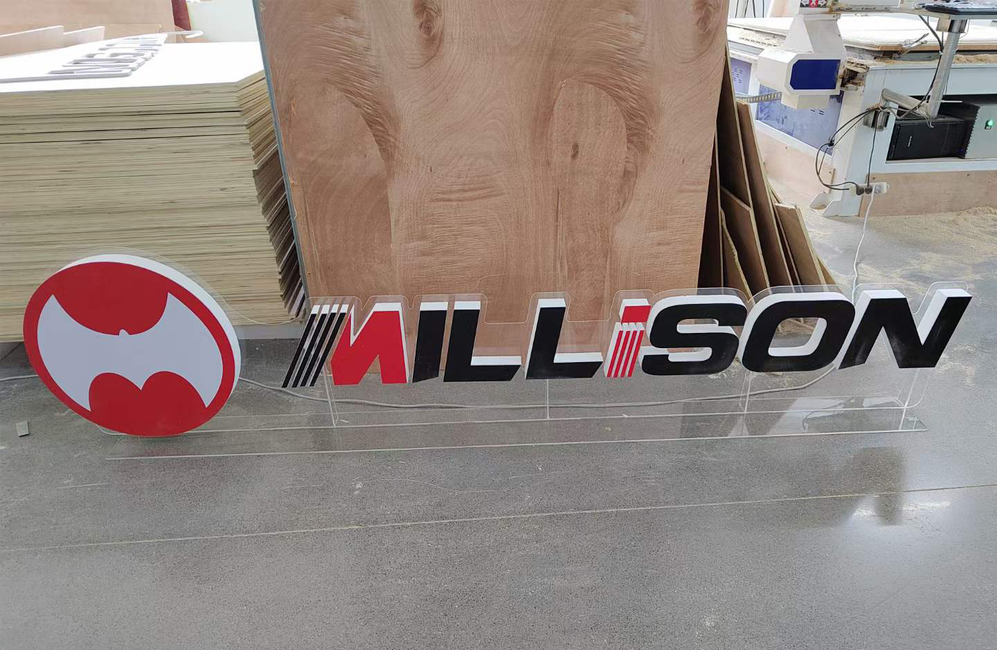 透明亞克力泡沫字制作